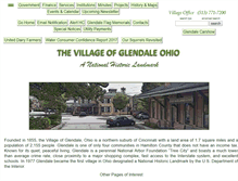 Tablet Screenshot of glendaleohio.org